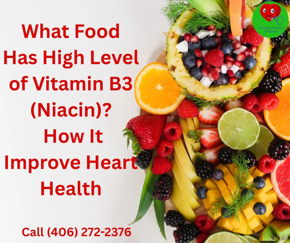 Food high in Vitamin B3 (niacin)
